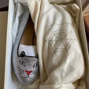 Charlotte Olympia Glitter Flats